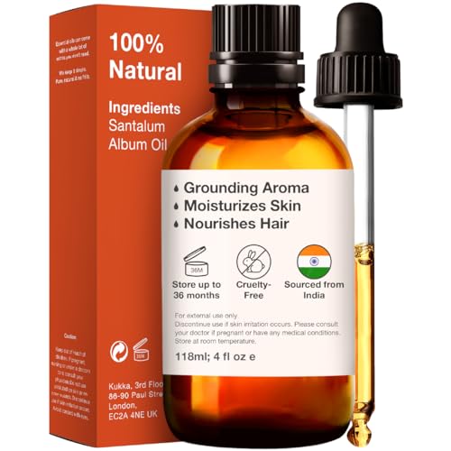 Kukka Sandalwood Essential Oils for Diffuser - 100% Natural Sandalwood Oil - Sandalwood Essential Oil KUKKA essential oils