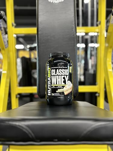 NutraBio Classic Whey Protein Powder- 25G Protein Per Scoop - Full-Spectrum Amino NutraBio