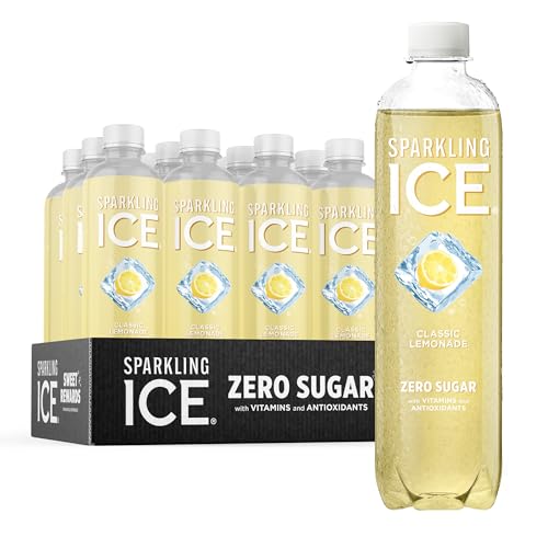 Sparkling Ice, Classic Lemonade Sparkling Water, Zero Sugar Flavored Water