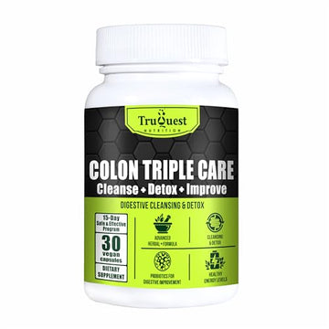 TruQuest Nutrition Colon Triple Care Cleanse + Detox + Improve-15-Day Program of Quick