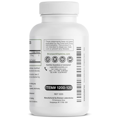 Bronson Dandelion Root High Potency Supplement, Supports Overall Good Health & Well Bronson