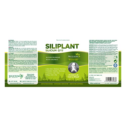 G7 Siliplant Improved Formula. Liquid Silica Supplement Collagen Booster, Strengthens Bones G7