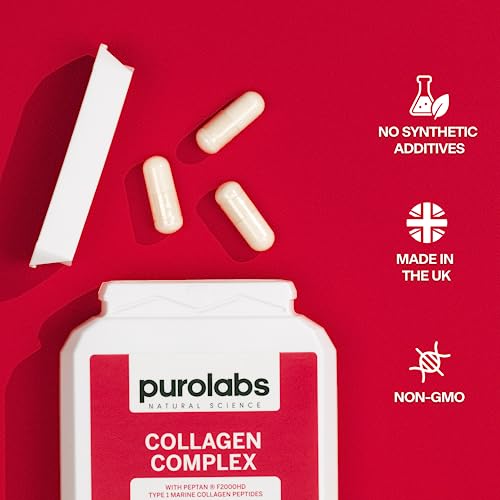 Marine Collagen Complex - Collagen Supplement for Women & Men - with Hyaluronic Acid & Vitamin C - High Strength Purolabs