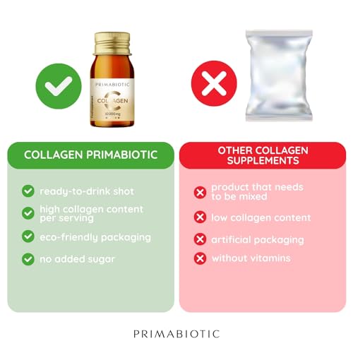 Primabiotic Collagen - Collagen Pack 30 Bottles 30 ml - High Collagen Content [10,000 mg] PRIMABIOTIC