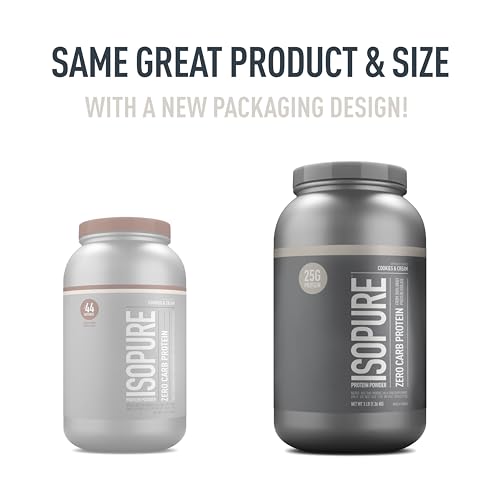 Isopure Protein Powder, Zero Carb Whey Isolate with Vitamin C & Zinc for Immune Support Isopure