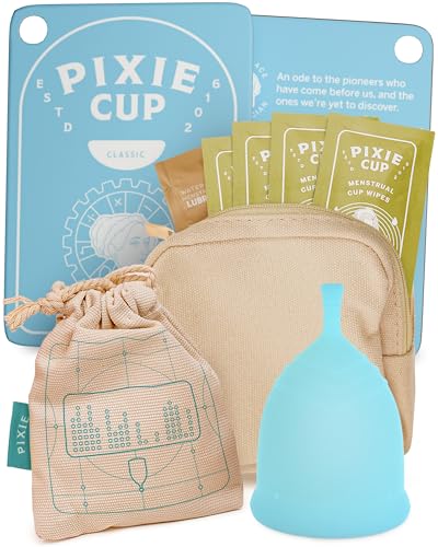 Pixie Cup Soft Menstrual Cup - Ranked 1 for Most Comfortable Reusable Period Cup - Buy One We Give One