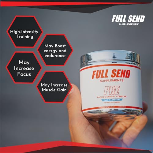 FULL SEND Pre Workout Powder with Beta Alanine, Preworkout Energy Supplement FULL SEND