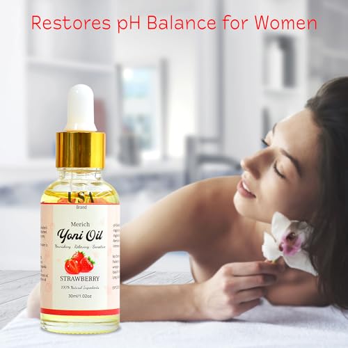MERICH Natural Yoni Oil | Feminine Yoni Detox Oil | Naturally Scented Vaginal Oil | Restores pH Balance ANGELYCIA