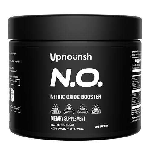 UpNourish Beet Root Powder Nitric Oxide Booster - L arginine L Citrulline Supplements 