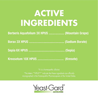 YeastGard Advanced Homeopathic Yeast Infection Vaginal Suppositories - 10 count Box