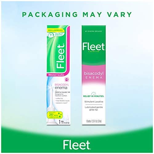 Fleet Laxative Bisacodyl Enema for Adult Constipation, 1.25 Fl Oz Fleet
