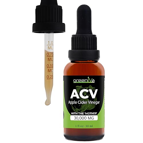 GreenIVe ACV Drops Apple Cider Vinegar Tincture with The Mother Weight Management