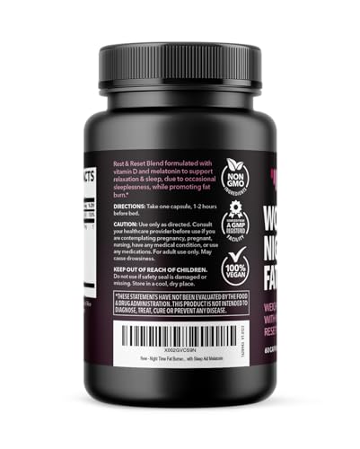 Night Time Fat Burner for Women | Weight Loss and Sleep Support Blend With Vitamin D HAVASU NUTRITION