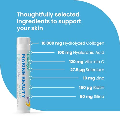 Swedish Nutra Marine Beauty Collagen | High Strength Type 1 & 3 Collagen to Rejuvenate Hair, Skin & Nails Swedish Nutra