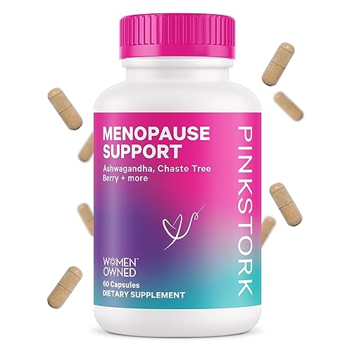 Pink Stork Menopause Supplements for Women with Ashwagandha and Black Cohosh