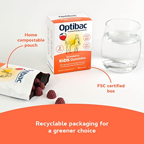 Optibac Kids Probiotic with Vitamin D & Calcium for Immune System Support & Gut Health OptiBac