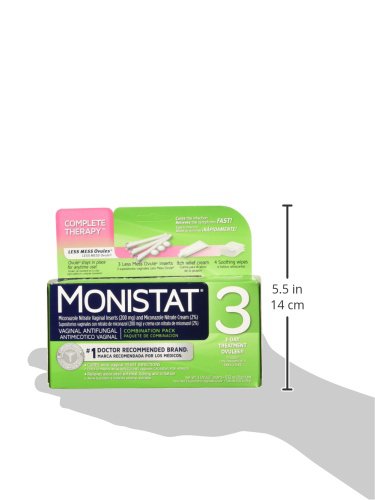 Monistat 3 Day Triple Action Combo Pack, Odorless, White Monistat