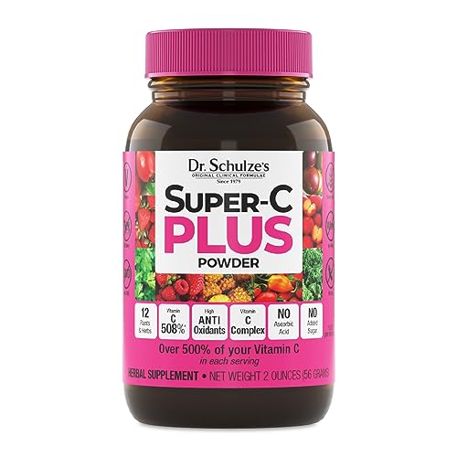 Dr. Schulze's | Super-C Plus Powder | Vitamin C Complex | Clinical Herbal Formula 