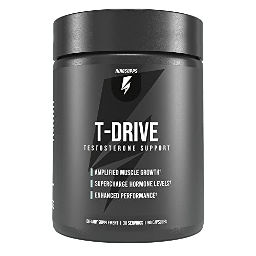 InnoSupps : T-Drive | Testosterone Booster | Amplify Muscle Growth | KSM-66 Ashwagand