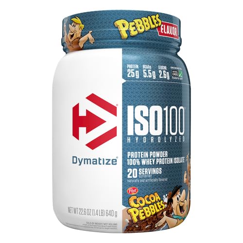 Dymatize ISO100 Hydrolyzed Protein Powder, 100% Whey Isolate Protein, 25g of Protein Dymatize