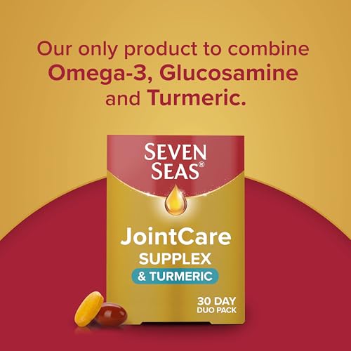 Seven Seas JointCare Supplex & Turmeric, With Glucosamine, Omega-3, Vitamins C and D Seven Seas
