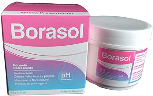 Borasol Antiseptic Powder Refreshing Deodorant and Vaginal Wash 4 OZ FQQF