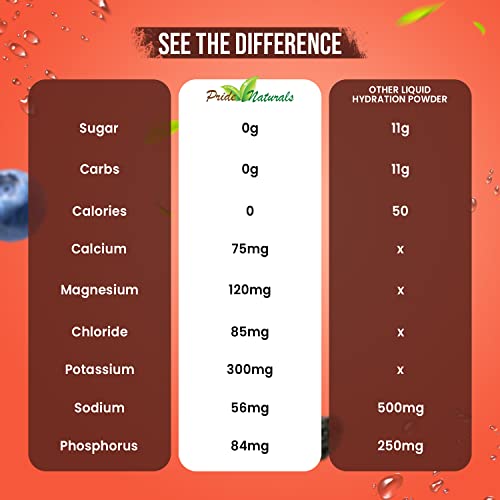 Electrolyte Powder - Refreshing Workout Recovery Electrolytes, Sugar Free, Gluten Free Pride Naturals, Inc