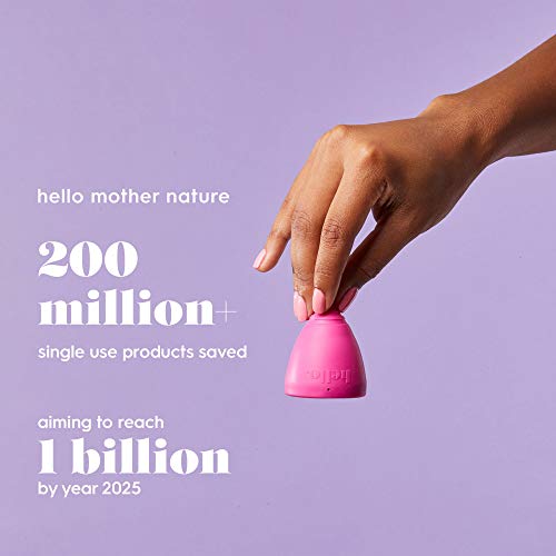 The Hello Cup Extra Small Menstrual Cup, BPA Free, Reusable, Hypoallergenic, Recyclable THE HELLO CUP