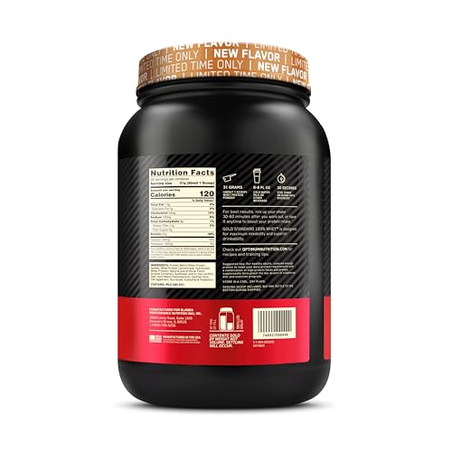 Optimum Nutrition Gold Standard 100% Whey Protein Powder, Cinnamon Roll, 2 Pound Optimum Nutrition