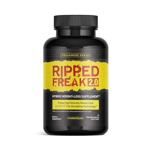 Pharmafreak Ripped Freak 2.0 - Hybrid Weight Loss Supplement - USA - 60ct (Bottle Only)