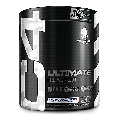 Cellucor C4 Ultimate x WWP Pre Workout Powder Mango Foxtrot - Sugar Free Preworkou