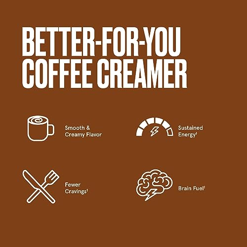 Bulletproof Hazelnut Creamer, 14.8 Ounces, Keto Coffee Creamer with MCT Oil and Grass Bulletproof