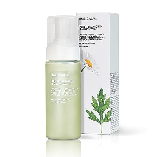 HUECALM Pure & Balancing Feminine Wash, Low pH Balance, Vegan, Korean Beauty Product