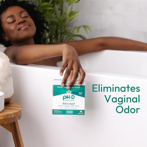 pH-D Feminine Health - Instant Odor Rinse with Boric Acid for Vaginal Odor - Vegan, Paraben-Free pH-D Feminine Health Support