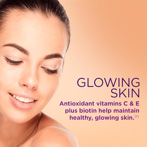 Nature's Bounty Optimal Solutions Hair, Skin & Nails with Biotin and Collagen, Citrus-Flavored Nature's Bounty