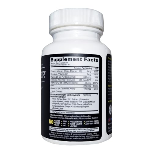 Carb Stopper Extreme (3 Bottles Maximum Strength, Natural Carbohydrate and Starch Carb Stopper Extreme