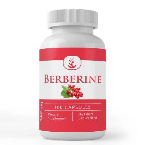 Pure Original Ingredients Berberine, (100 Capsules) Always Pure, No Additives Or Fillers