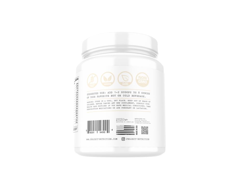 Project #1 Nutrition Multi-Sourced Collagen Powder | Grass-Fed Peptides for Skin, Hair Project #1