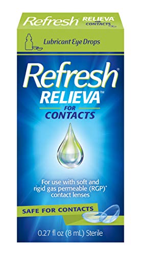 Refresh Relieva for Contacts Lubricant Eye Drops, 0.27 Fl Oz Sterile Refresh