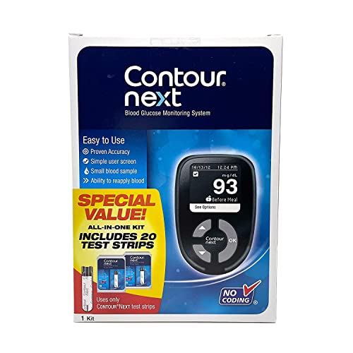 CONTOUR NEXT Blood Glucose Monitoring System – All-in-One Kit Ascensia
