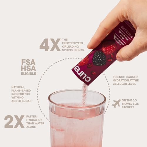 Cure Hydrating Plant Based Electrolyte Mix | FSA & HSA Eligible | Powder for Dehydration Cure Hydration