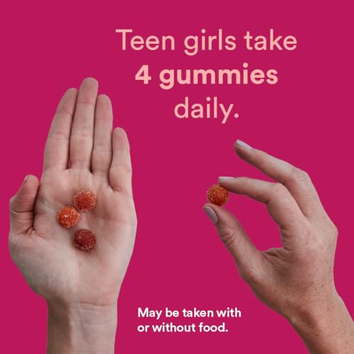 SmartyPants Teen Girl Multivitamin Gummies: Omega 3 Fish Oil (EPA/DHA), Vitamin D3 SmartyPants