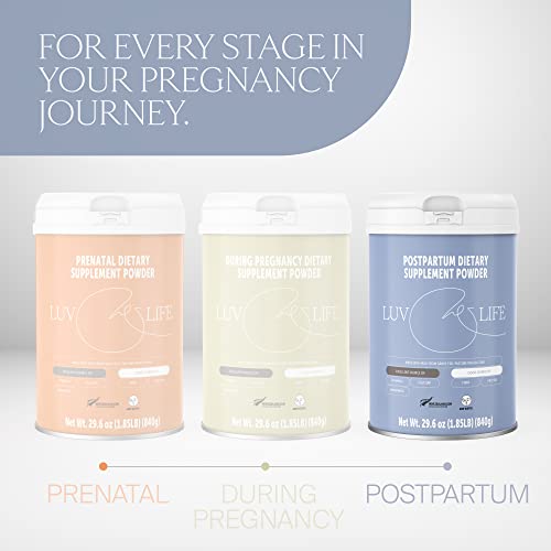 LUV&LIFE Postpartum Vitamin Supplement Powder Vanilla Flavored Has Postnatal Multivitamins LUV&LIFE