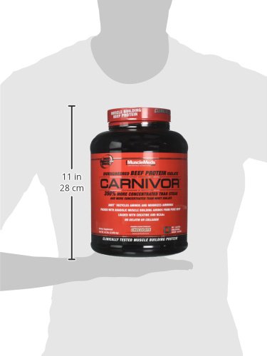 MuscleMeds, Carnivor Beef Protein Isolate Powder 56 Servings, Chocolate, 72 Ounce MuscleMeds