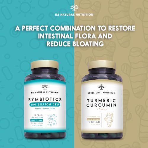 Probiotics 150 Billion CFU - 20 Strains with Prebiotics & Zinc. Highest Concentration N2 Natural Nutrition