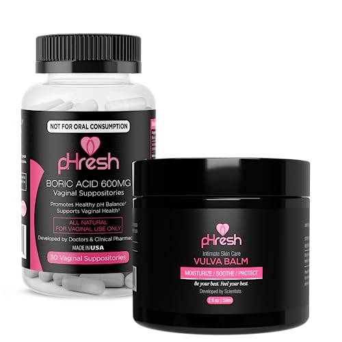 ACE NUTRITION Boric Acid Suppositories & Vulva Balm