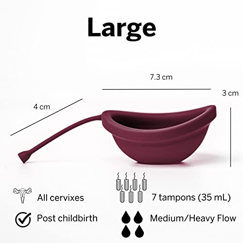 Pixie Cup 2 Menstrual Discs - Most Comfortable Reusable Period Discs - Removable Stem Pixie Cup
