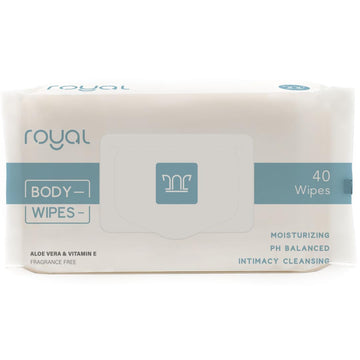 Royal Intimate Cleansing Feminine Wipes for Vaginal Hygiene, Personal Cleansing, Period Care