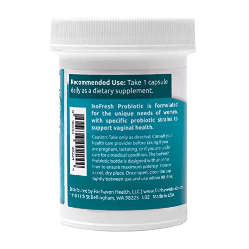 IsoFresh Probiotic: for Vaginal Balance of Yeast and Bacteria in Women Fairhaven Health