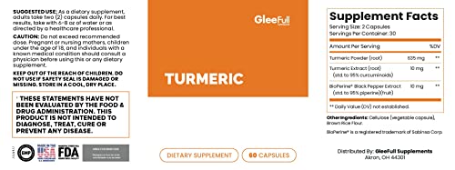 GleeFull Supplements Complete Turmeric | Use to Help with Joints & Inflammation | Supports GLEEFULL SUPPS